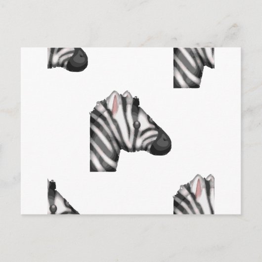 Carte Postale emoji zebra (Devant)
