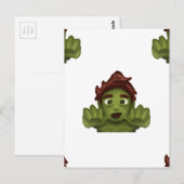 Carte Postale emoji zombie (Devant / Derrière)