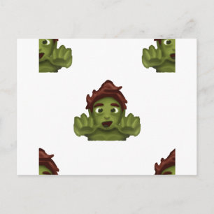 Carte Postale emoji zombie