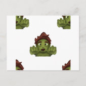 Carte Postale emoji zombie (Devant)