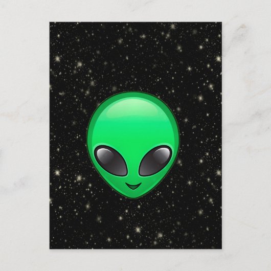 Carte Postale emojis alien (Devant)