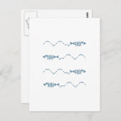 Carte Postale Emoticon de la natation (Devant / Derrière)