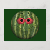 Carte Postale Emoticon de pastèque (Devant)