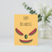 Carte Postale Emoticon de pastèques amusantes (Debout devant)