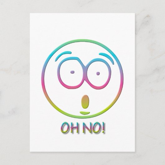 Carte Postale Emoticon "Oh non !" (Devant)