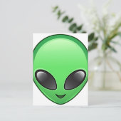 Carte Postale émoticône alien (Debout devant)