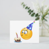 Carte Postale émoticône anniversaire (Debout devant)