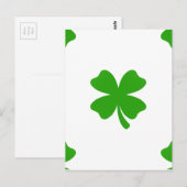 Carte Postale émoticône st patrick (Devant / Derrière)