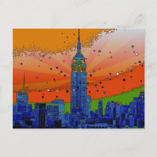 Carte Postale Emp St Bldg #3 NYC Skyline (Devant)