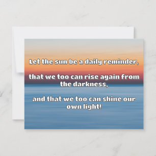 Carte Postale Empath Shine Positive Encouragement Citation