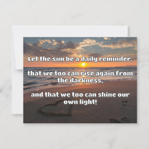 Carte Postale Empath Shine Positive Encouragement Citation