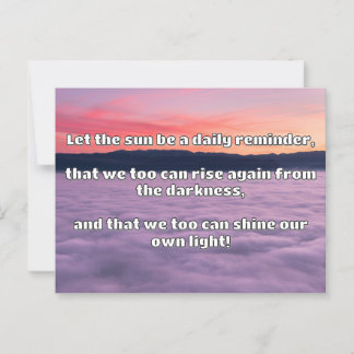 Carte Postale Empath Shine Positive Encouragement Citation