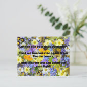 Carte Postale Empath Shine Positive Encouragement Citation (Debout devant)