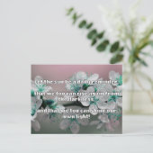 Carte Postale Empath Shine Positive Encouragement Citation (Debout devant)