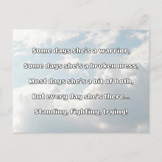 Carte Postale Empath Strength Positive Citation Encouragement (Devant)