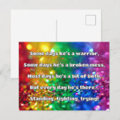 Carte Postale Empath Strength Positive Citation Encouragement (Devant / Derrière)