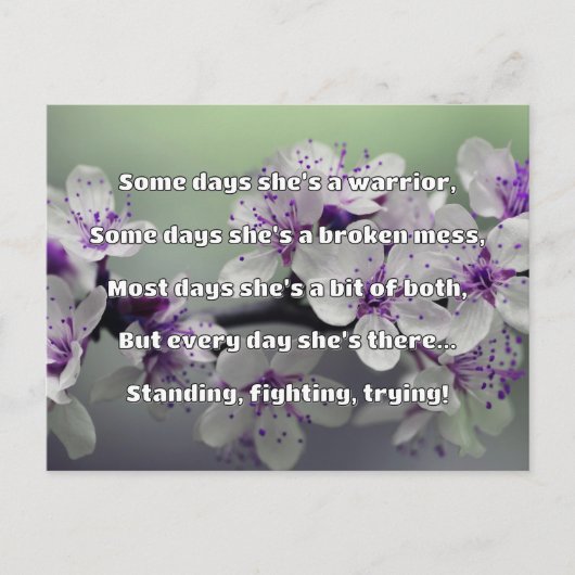 Carte Postale Empath Strength Positive Citation Encouragement (Devant)