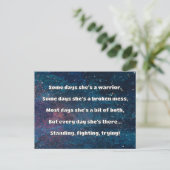 Carte Postale Empath Strength Positive Citation Encouragement (Debout devant)