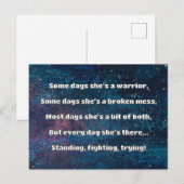Carte Postale Empath Strength Positive Citation Encouragement (Devant / Derrière)