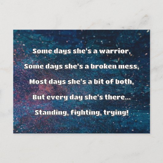 Carte Postale Empath Strength Positive Citation Encouragement (Devant)