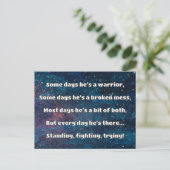 Carte Postale Empath Strength Positive Citation Encouragement (Debout devant)