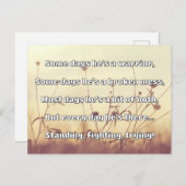 Carte Postale Empath Strength Positive Citation Encouragement (Devant / Derrière)