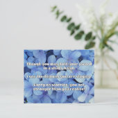 Carte Postale Empath Warrior Citation positive Encouragement (Debout devant)