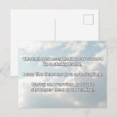 Carte Postale Empath Warrior Citation positive Encouragement (Devant / Derrière)