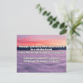Carte Postale Empath Warrior Citation positive Encouragement (Debout devant)