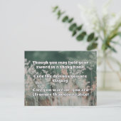 Carte Postale Empath Warrior Citation positive Encouragement (Debout devant)