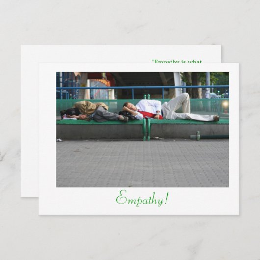 Carte Postale Empathie ! (Devant / Derrière)
