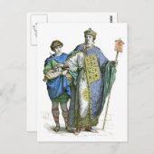 Carte Postale Empereur byzantin (Devant / Derrière)