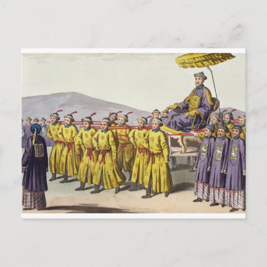 Carte Postale Empereur Ch'ien Lung porté à Triumph, plaque 18 f (Devant)