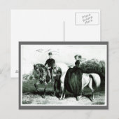 Carte Postale Empereur et impératrice d'Autriche équitation #012 (Devant / Derrière)