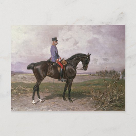 Carte Postale Empereur Franz Joseph I sur son cheval autrichien (Devant)