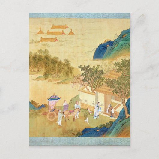 Carte Postale Emperor Wu Ti welcoming a man of letters (Devant)