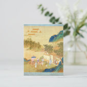 Carte Postale Emperor Wu Ti welcoming a man of letters (Debout devant)