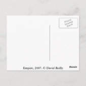Carte Postale Empire, 2007. (Dos)