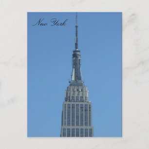 Carte Postale empire état bleu haut