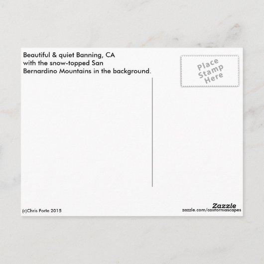 Carte postale Empire intérieur/interdiction (Dos)