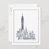Carte Postale Empire State (Devant / Derrière)