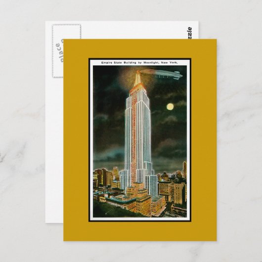 Carte Postale Empire State Building (Devant / Derrière)