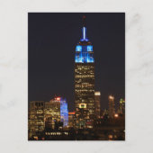 Carte Postale Empire State Building 30 Rocher en bleu pour Autis (Devant)