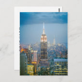 Carte Postale Empire State Building à New York (Devant / Derrière)