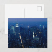 Carte Postale Empire State Building la nuit (Devant / Derrière)