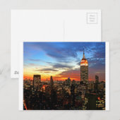 Carte Postale Empire State Building New York (Devant / Derrière)
