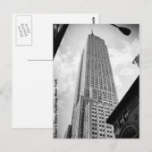 Carte Postale Empire State Building, New York (Devant / Derrière)
