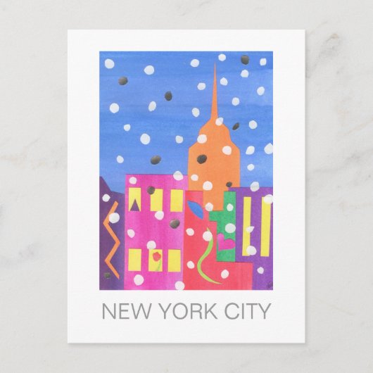 Carte postale Empire State in Snow (Devant)
