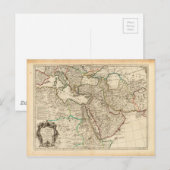 Carte Postale Empires ottoman et persan par G. Delisle (1701) (Devant / Derrière)
