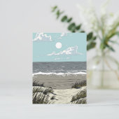Carte Postale Emplacement de plage estivale (Debout devant)